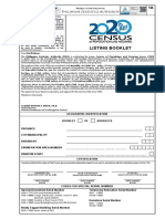 CPH FORM 1 - Listing Sheet (For Training)