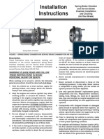 Installation Instructions: Spring Brake Chamber and Service Brake Chamber Installation and Clocking (Air Disc Brake)