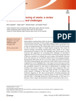 Additive Manufacturing of Steels: A Review of Achievements and Challenges