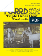 Production Triple Cross Goat: ISSN No. 0119-5727 PCARRD Farm Primer No. 27/2007