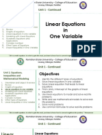 M101 - Linear Equations, Quadratic Equations and Linear Inequalities