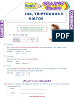 Diptongos Triptongos e Hiatos para Cuarto Grado de Primaria