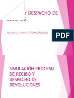 Simulación Proceso de Recibo y Despacho de Devoluciones