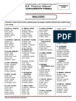 Tema Analogías - 3er Año - Imprimir