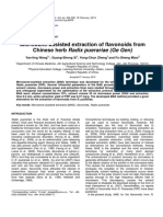 Microwave-Assisted Extraction of Flavonoids From Chinese Herb Radix Puerariae (Ge Gen)