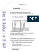 Calculating The Cavitation Number