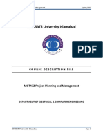 MGT462 Project Planning and Management