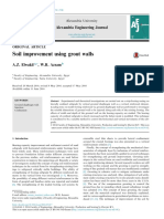 Soil Improvement Using Grout Walls: Alexandria Engineering Journal