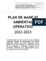 Plan de Manejo Ambiental Operativo