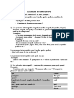 MP L10 Les Mots Interrogatifs - Exercices