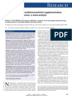 Research: Effects of Prenatal Multimicronutrient Supplementation On Pregnancy Outcomes: A Meta-Analysis