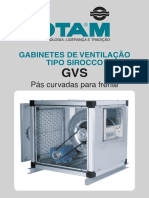 Gabinetes de Ventilação Tipo Sirocco: Pás Curvadas para Frente