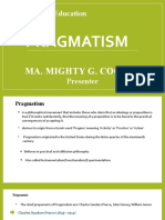 Group 2 Pragmatism Existentialism MAED1