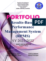 Portfolio: Results-Based Performance Management System (RPMS)