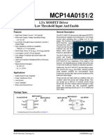 MCP14A0151/2: 1.5A MOSFET Driver With Low Threshold Input and Enable