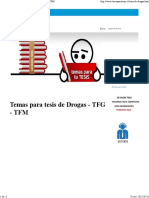 Tesis de Drogas - Temas e Ideas de Títulos - TFG - TFM