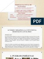 Actores y Desafíos A La Convivencia Democrática en El Perú