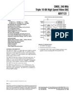 Cmos, 240 MHZ Triple 10-Bit High Speed Video Dac: 8C To +858C) 3 1200 at 100 HZ)