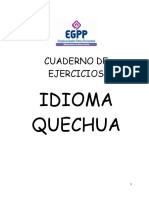 Cuaderno de Ejercicios Quechua 20-2021