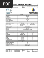 Data Sheet of Pressure Safety Valve: General