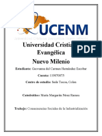 Consecuencias Sociales de La Industrialización