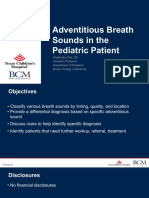 Adventitious Breath Sounds