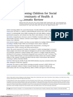 Screening Children For Social Determinants of Health - A Systematic Review - Sokil Et Al, 2019