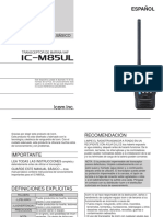 IC-M85UL ES Manual