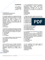 Examen Teorías, Principios y Enfoques Vinculados A La Práctica Pedagógica Junio 2018