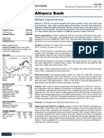 Alliance Bank: Research