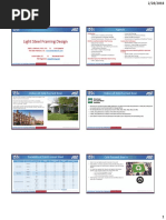 Light Steel Framing Design: Agenda