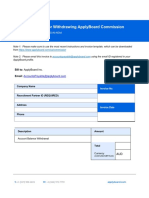 Invoice Template For Withdrawing Applyboard Commission: For Recruitment Partners in India