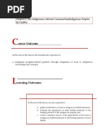 Ourse Outcome: Chapter 2: The Indigenous Cultural Communities/Indigenous Peoples (Iccs/Ips)