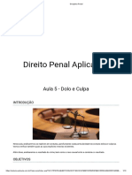 Direito Penal Aplicado I: Aula 5 - Dolo e Culpa