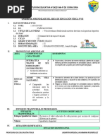 Unidad 3 de Aprendizaje Del Área de Educación Física 1°