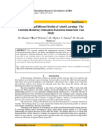 Understanding Different Models of Adult Learning: The Australia Residency Education Extension Immersion Case Study