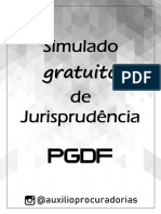 Auxilio Procuradorias Simulado Gratuito PGDF Jurisprudencia