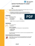 Technical Data Sheet: CV117 Hydraulic Fluid Resistant PU Lacquer