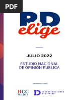 Encuesta RD Elige de Julio 2022