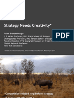 Strategy Needs Creativity