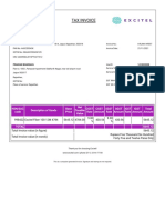 Tax Invoice: Excitel Broadband Pvt. LTD