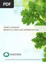 Direct Lending: Benefits, Risks and Opportunities: Oaktree