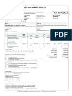 Tax Invoice: Bridgecubex Infratech PVT LTD