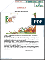 Aprendiendo La Vocal U para Niños de 5 Años