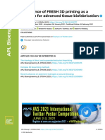 Emergence of FRESH 3D Printing As A Platform For Advanced Tissue Biofabrication