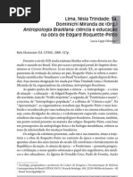 Antropologia Brasiliana Ciência e Educação Na Obra de Edgard Roquette-Pinto