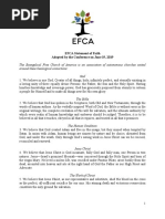 EFCA Statement of Faith 2019