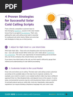 Solar Cold Calling Script Guide and Template