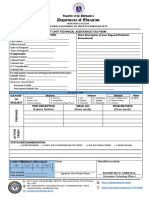 Ict Unit Technical Assistance (Ta) Form: Client Information