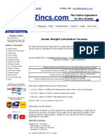 Anode Weight Calculation Formula